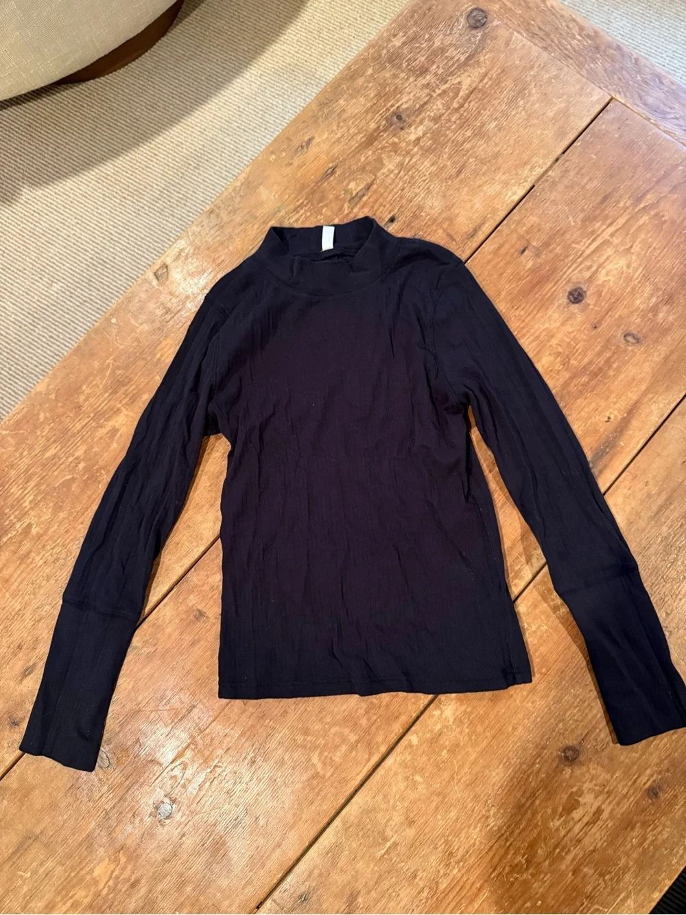Free People Intimately Rickie Ribbed Mock Neck Tops Black & White Bundle